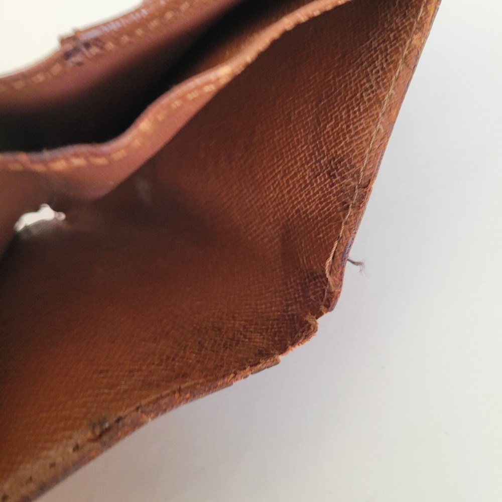 Louis Vuitton Monogram Bifold Wallet Brown CA0024 Made in Spain Project Piece - Picture 7 of 15
